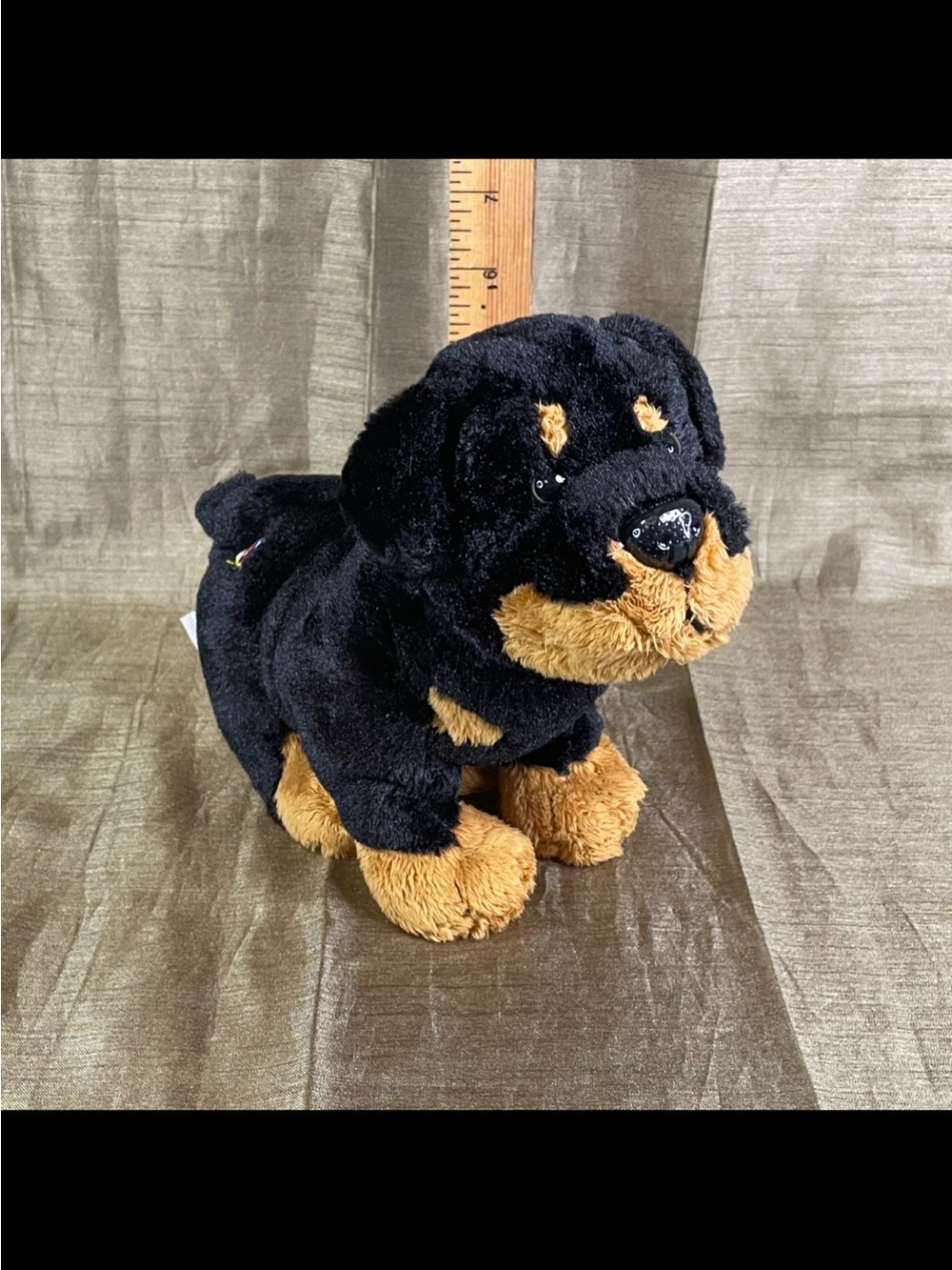 Ganz Webkinz Rottweiler Dog HM183 Plush Stuffed Animal NO CODE - Preowned